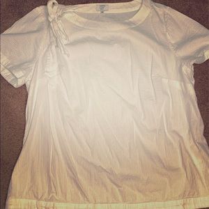 Crown and Ivy sersucker white blouse